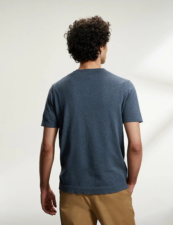 Discount ๐ JAEGER Men's T-shirts Pure Cotton Knitted T-Shirt ๐ 17 Discount ๐ JAEGER Men's T-shirts Pure Cotton Knitted T-Shirt ๐ - Image 17