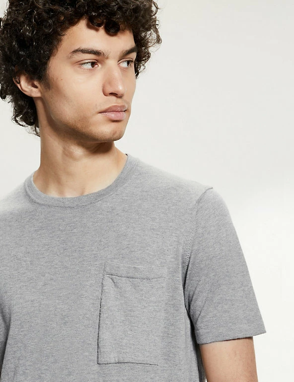 Discount ๐ JAEGER Men's T-shirts Pure Cotton Knitted T-Shirt ๐ 10 Discount ๐ JAEGER Men's T-shirts Pure Cotton Knitted T-Shirt ๐ - Image 10