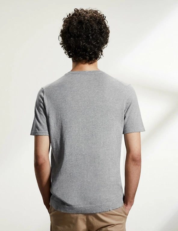 Discount ๐ JAEGER Men's T-shirts Pure Cotton Knitted T-Shirt ๐ 11 Discount ๐ JAEGER Men's T-shirts Pure Cotton Knitted T-Shirt ๐ - Image 11