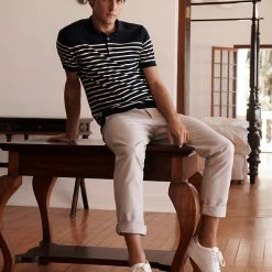 Best Sale 🔥 JAEGER Casual Trousers Cotton Stretch Drawstring Trousers 👏 -Men's Holiday Clothes Sales SD 10 T62 2601B SS X EC 0