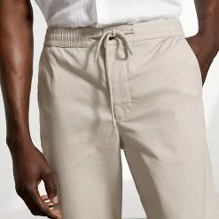 Best Sale 🔥 JAEGER Casual Trousers Cotton Stretch Drawstring Trousers 👏 -Men's Holiday Clothes Sales SD 10 T62 2601B SS X EC 2