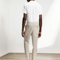 Best Sale 🔥 JAEGER Casual Trousers Cotton Stretch Drawstring Trousers 👏 -Men's Holiday Clothes Sales SD 10 T62 2601B SS X EC 3