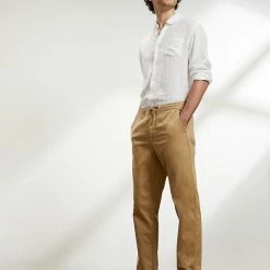 Best Sale 🔥 JAEGER Casual Trousers Cotton Stretch Drawstring Trousers 👏 -Men's Holiday Clothes Sales SD 10 T62 2601B VS X EC 0