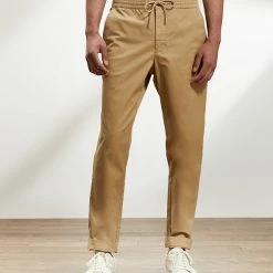 Best Sale 🔥 JAEGER Casual Trousers Cotton Stretch Drawstring Trousers 👏 -Men's Holiday Clothes Sales SD 10 T62 2601B VS X EC 1