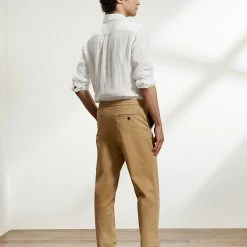 Best Sale 🔥 JAEGER Casual Trousers Cotton Stretch Drawstring Trousers 👏 -Men's Holiday Clothes Sales SD 10 T62 2601B VS X EC 3