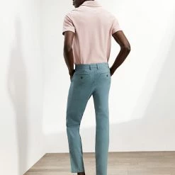 Best deal 🤩 JAEGER Casual Trousers Slim Fit Cotton Stretch Chinos 🤩 -Men's Holiday Clothes Sales SD 10 T62 2604C FH X EC 3