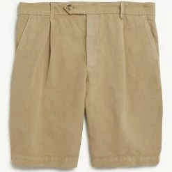 Cheap ✨ JAEGER Men's Shorts Linen And Cotton Single Pleat Shorts 💯 -Men's Holiday Clothes Sales SD 10 T62 2608C SS X EC 90