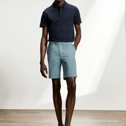 Discount 😍 JAEGER Men's Shorts Cotton Stretch Chino Shorts 🎁