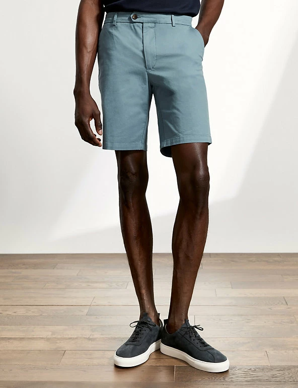 Discount 😍 JAEGER Men's Shorts Cotton Stretch Chino Shorts 🎁 4 Discount 😍 JAEGER Men's Shorts Cotton Stretch Chino Shorts 🎁 - Image 4