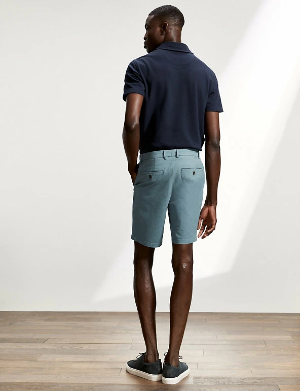 Discount 😍 JAEGER Men's Shorts Cotton Stretch Chino Shorts 🎁 5 Discount 😍 JAEGER Men's Shorts Cotton Stretch Chino Shorts 🎁 - Image 5