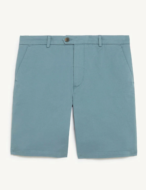 Discount 😍 JAEGER Men's Shorts Cotton Stretch Chino Shorts 🎁 2 Discount 😍 JAEGER Men's Shorts Cotton Stretch Chino Shorts 🎁 - Image 2