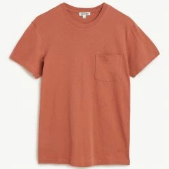 Coupon 🥰 JAEGER Men's T-shirts Cotton And Linen Crew Neck T-Shirt 🎁 -Men's Holiday Clothes Sales SD 10 T62 3827C CJ X EC 90